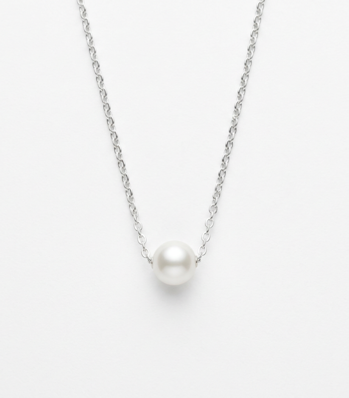 Sterling Silver Pearl Necklace