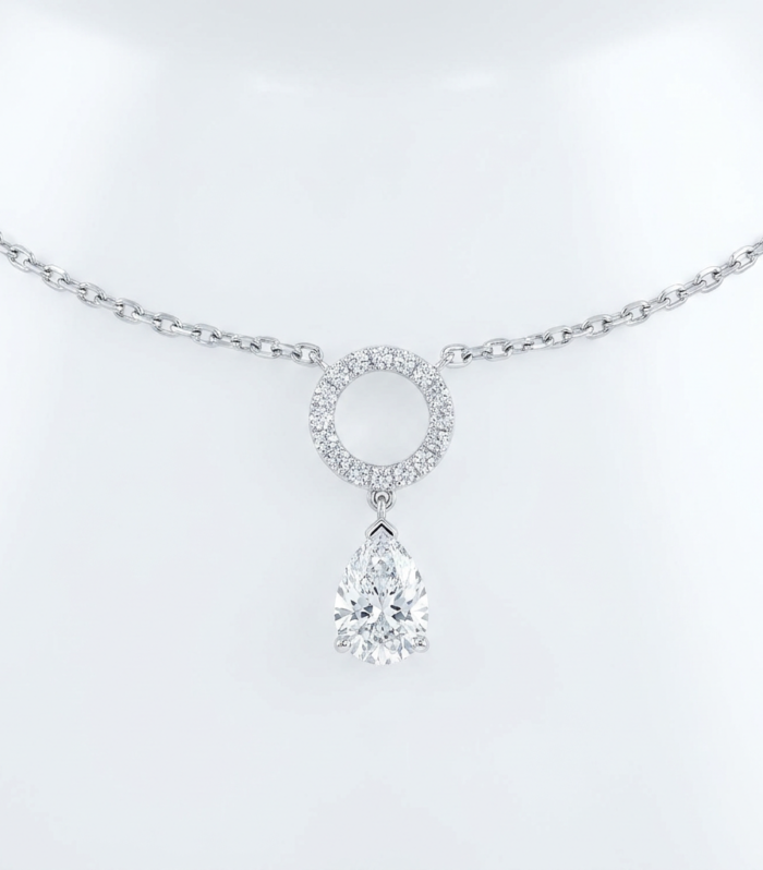 Diamond Pendant Choker
