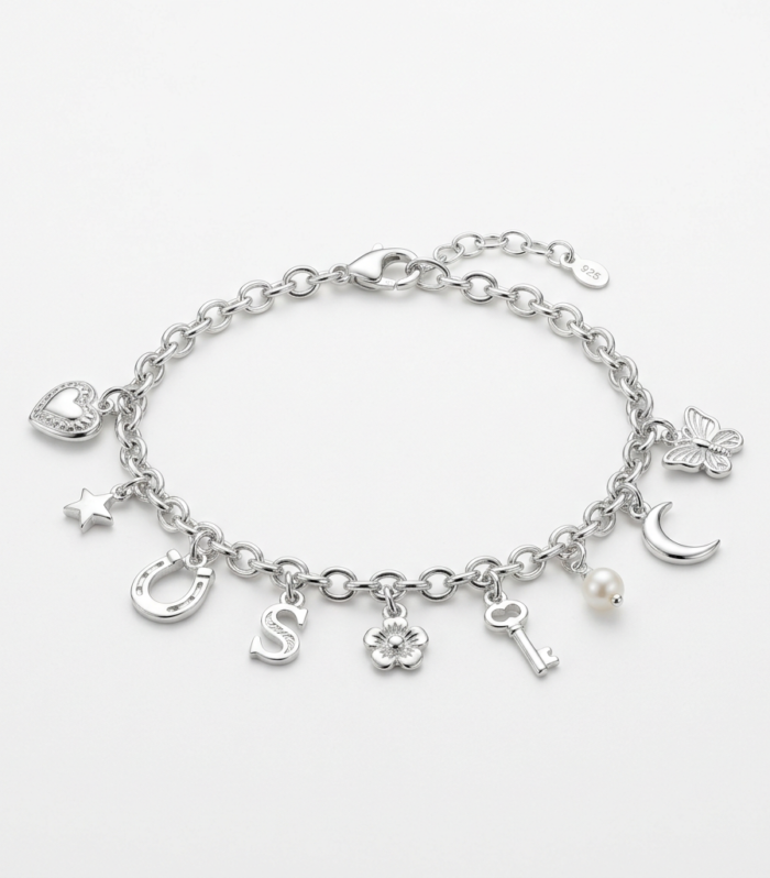 Sterling Silver Charm Bracelet