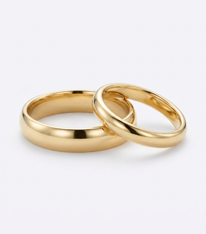 Classic Wedding Band Set